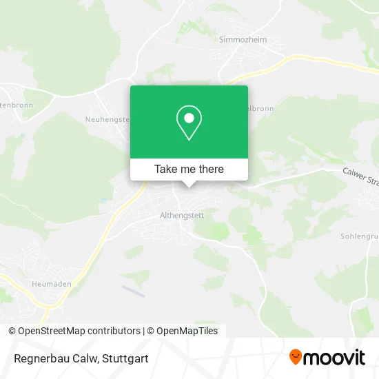 Карта Regnerbau Calw