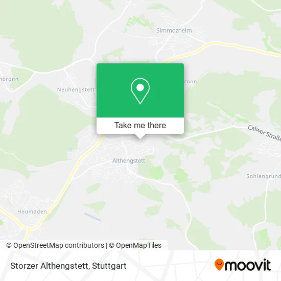 Карта Storzer Althengstett