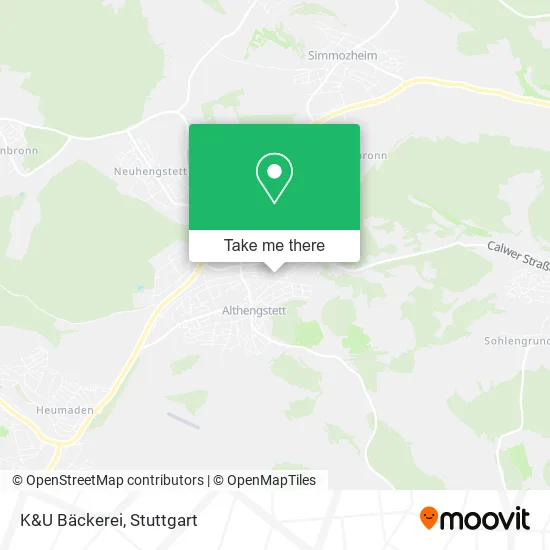 Карта K&U Bäckerei