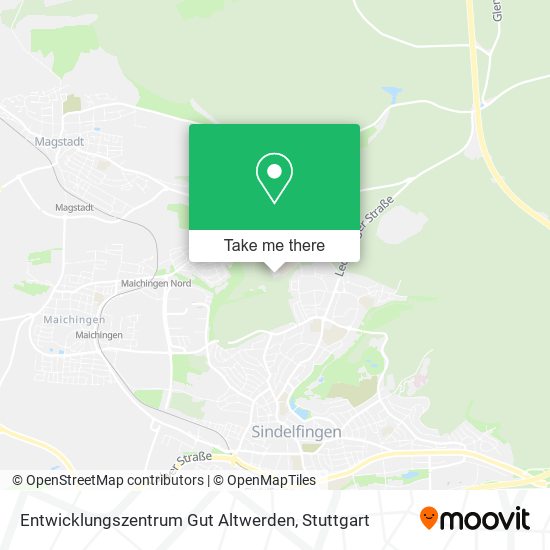 Entwicklungszentrum Gut Altwerden map