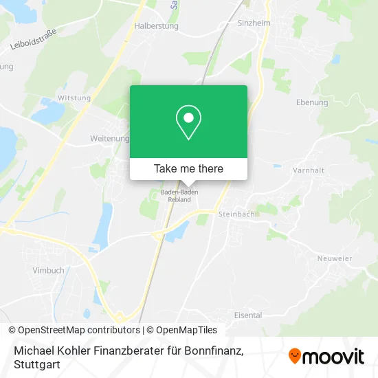 Карта Michael Kohler Finanzberater für Bonnfinanz