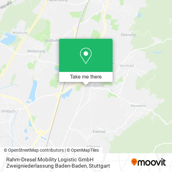 Карта Rahm-Dresel Mobility Logistic GmbH Zweigniederlassung Baden-Baden