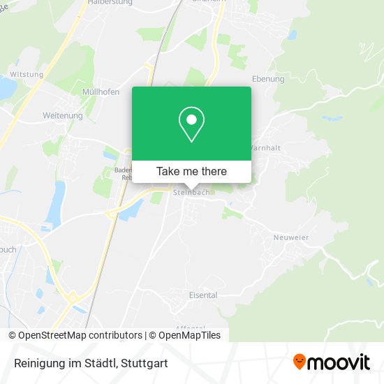 Reinigung im Städtl map