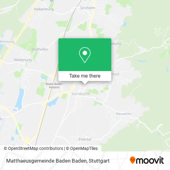 Карта Matthaeusgemeinde Baden Baden