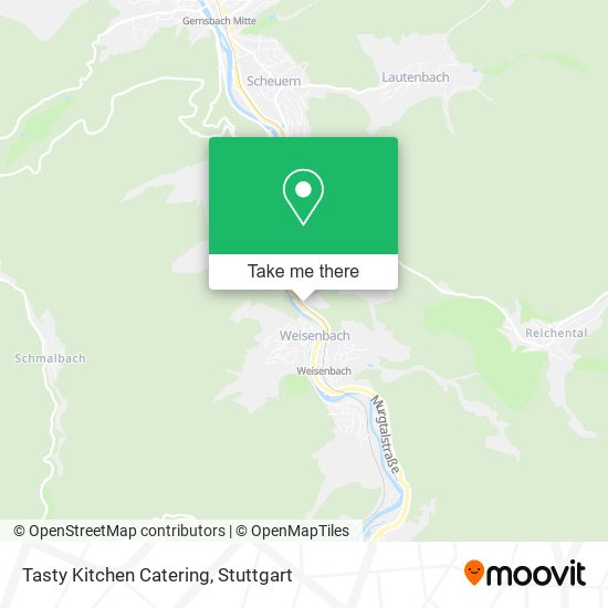 Tasty Kitchen Catering map