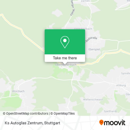 Ks Autoglas Zentrum map