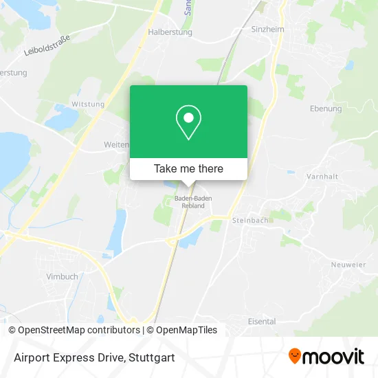 Карта Airport Express Drive