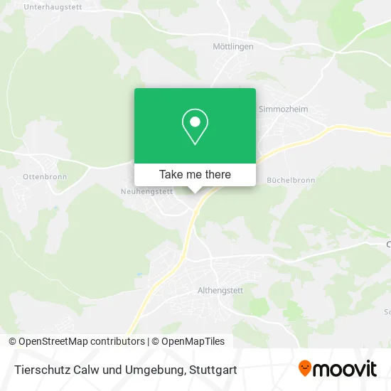 Карта Tierschutz Calw und Umgebung