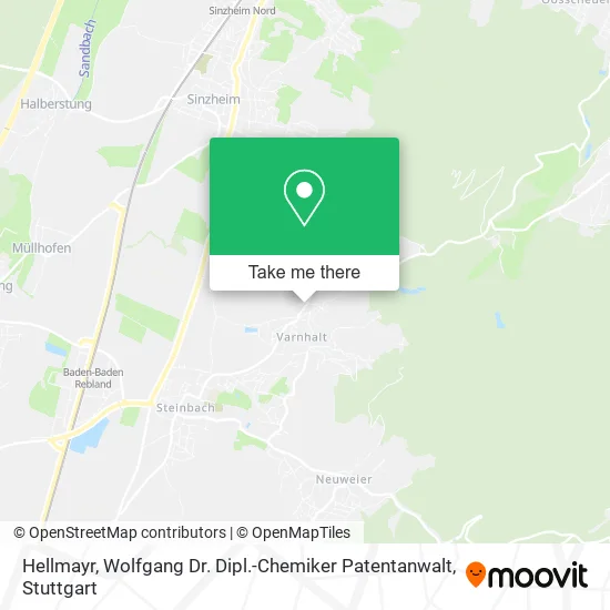 Карта Hellmayr, Wolfgang Dr. Dipl.-Chemiker Patentanwalt