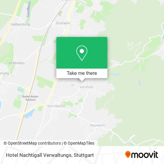 Hotel Nachtigall Verwaltungs map
