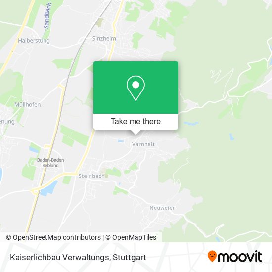 Kaiserlichbau Verwaltungs map