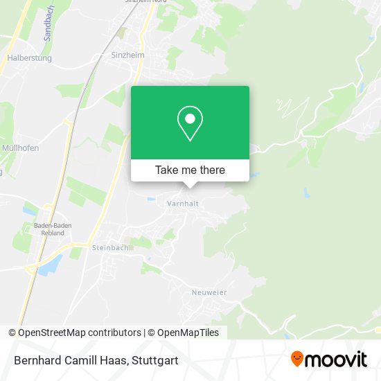 Bernhard Camill Haas map