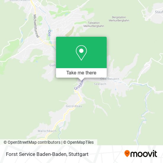 Forst Service Baden-Baden map