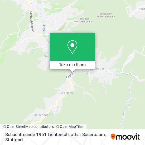 Schachfreunde 1951 Lichtental Lothar Sauerbaum map