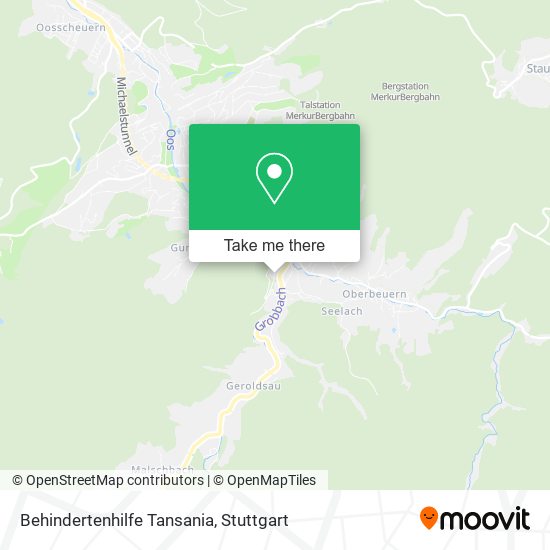 Behindertenhilfe Tansania map