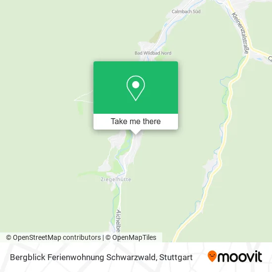 Карта Bergblick Ferienwohnung Schwarzwald