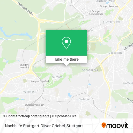 Карта Nachhilfe Stuttgart Oliver Griebel