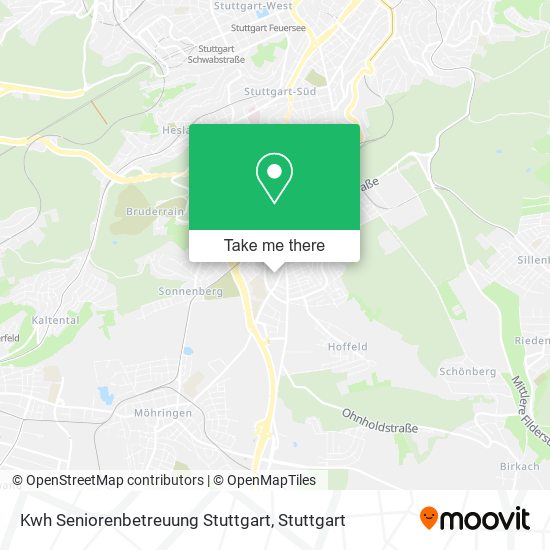 Карта Kwh Seniorenbetreuung Stuttgart