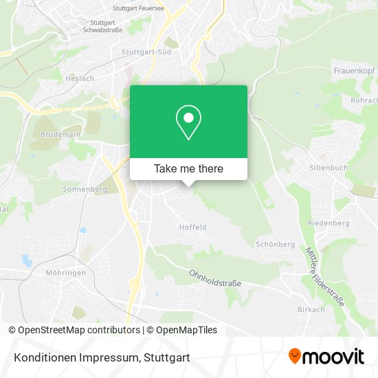 Konditionen Impressum map