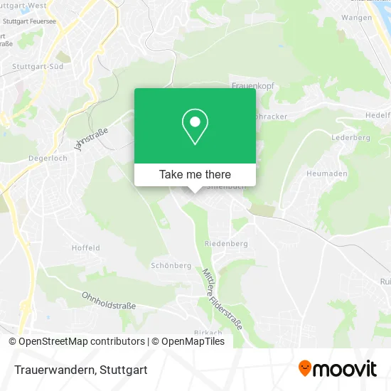 Карта Trauerwandern