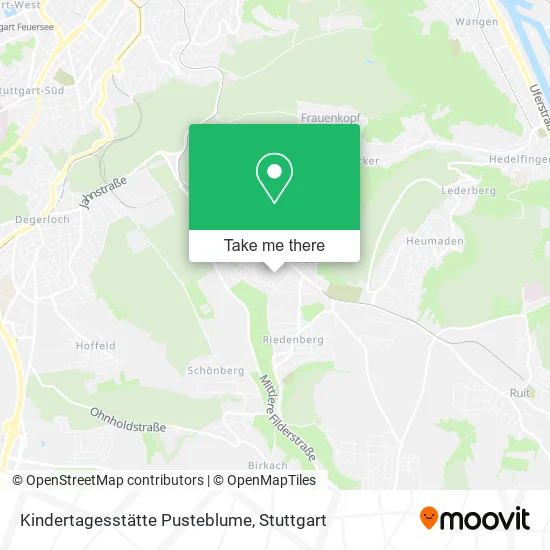 Карта Kindertagesstätte Pusteblume
