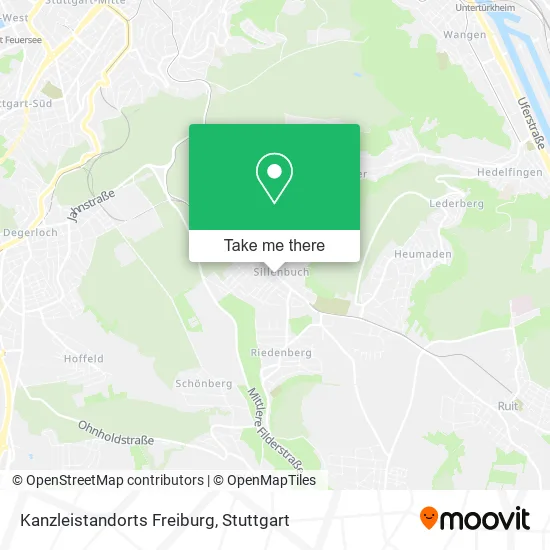 Карта Kanzleistandorts Freiburg