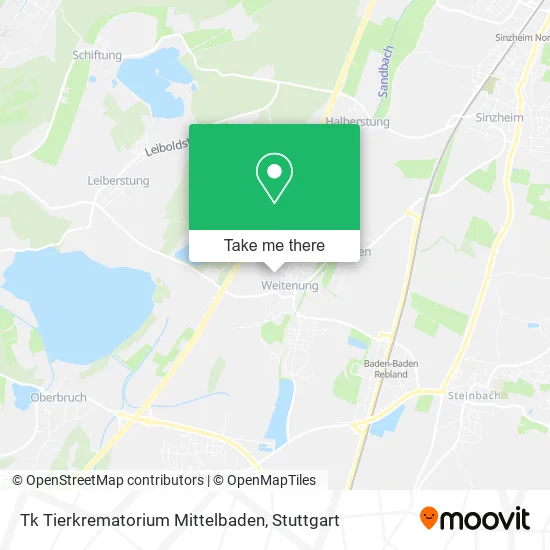 Карта Tk Tierkrematorium Mittelbaden