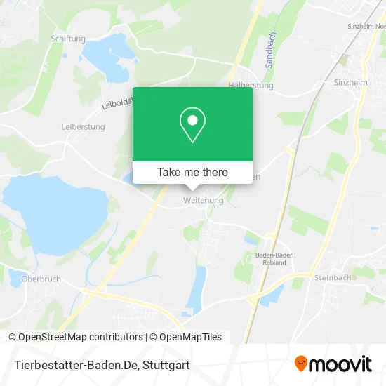 Карта Tierbestatter-Baden.De