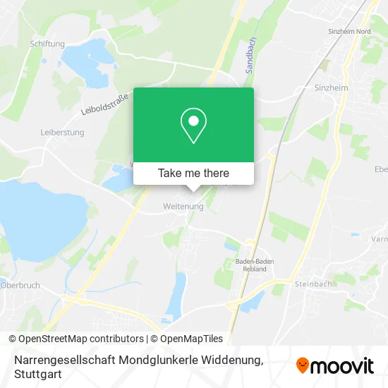 Карта Narrengesellschaft Mondglunkerle Widdenung