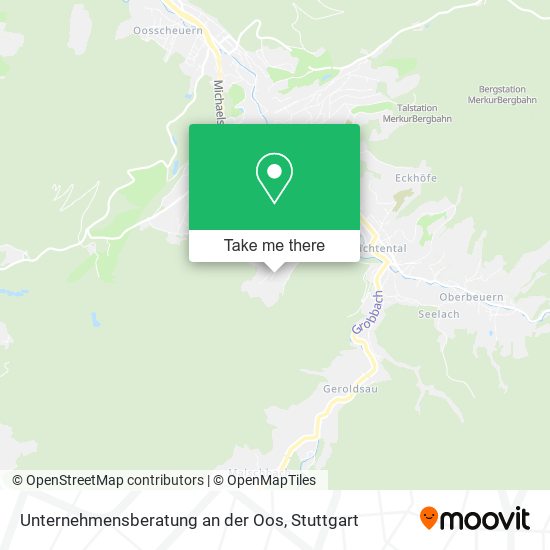 Unternehmensberatung an der Oos map