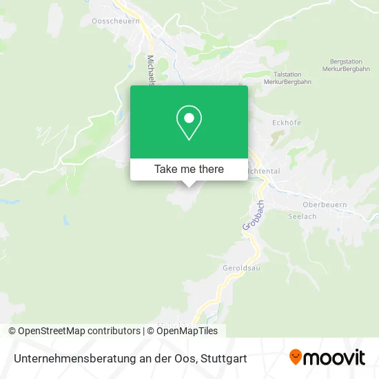 Карта Unternehmensberatung an der Oos