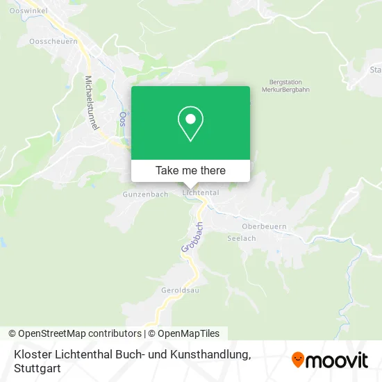 Карта Kloster Lichtenthal Buch- und Kunsthandlung