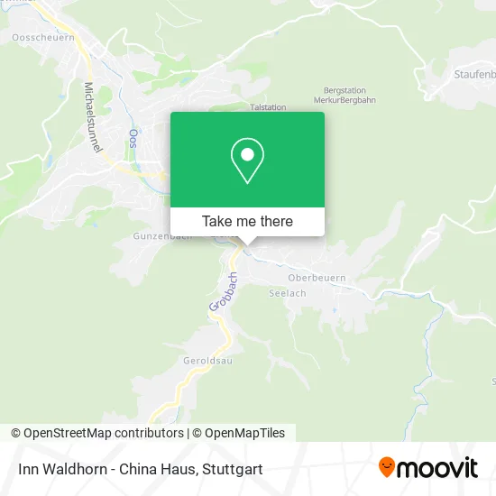 Карта Inn Waldhorn - China Haus