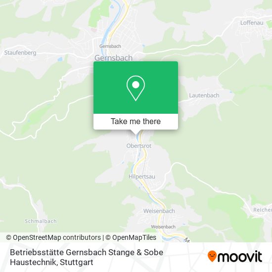 Betriebsstätte Gernsbach Stange & Sobe Haustechnik map