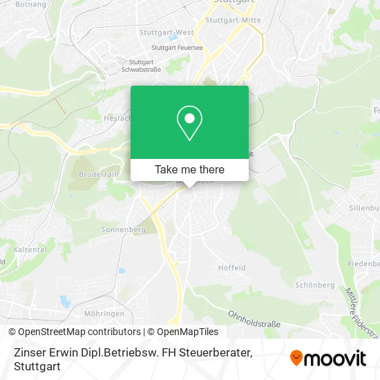 Карта Zinser Erwin Dipl.Betriebsw. FH Steuerberater