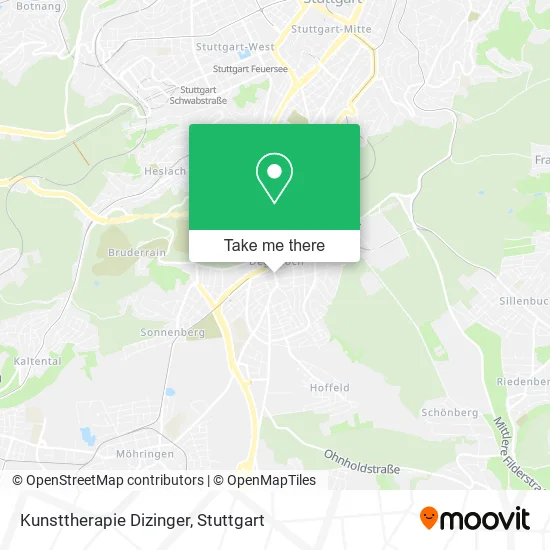 Карта Kunsttherapie Dizinger