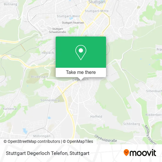 Карта Stuttgart Degerloch Telefon