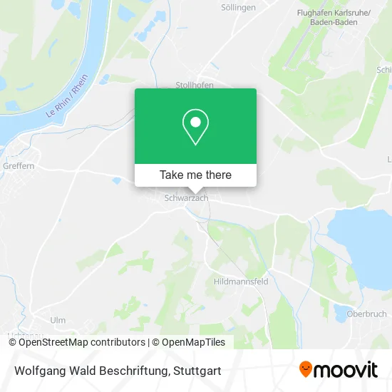 Карта Wolfgang Wald Beschriftung