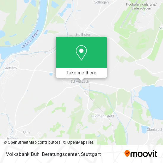 Карта Volksbank Bühl Beratungscenter