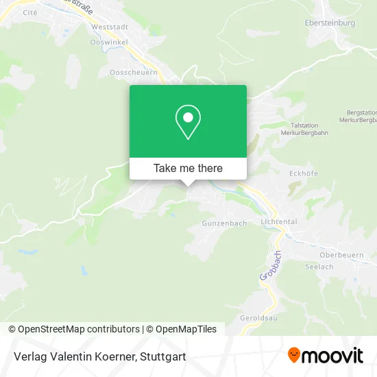 Verlag Valentin Koerner map