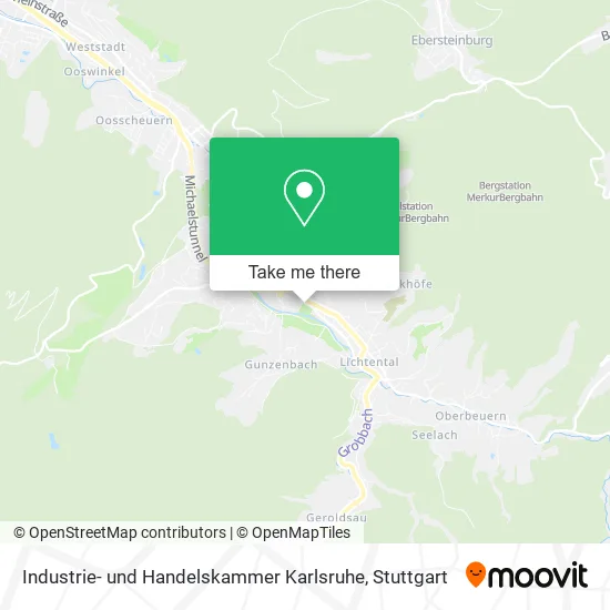 Карта Industrie- und Handelskammer Karlsruhe