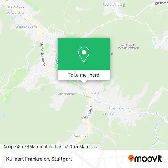 Карта Kulinart Frankreich