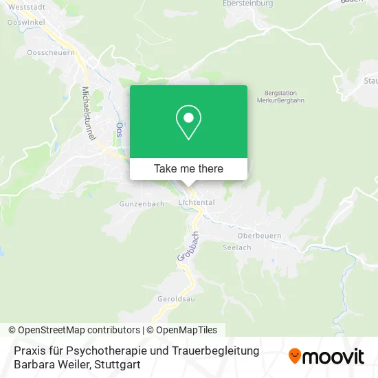 Карта Praxis für Psychotherapie und Trauerbegleitung Barbara Weiler