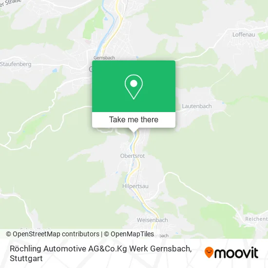Карта Röchling Automotive AG&Co.Kg Werk Gernsbach