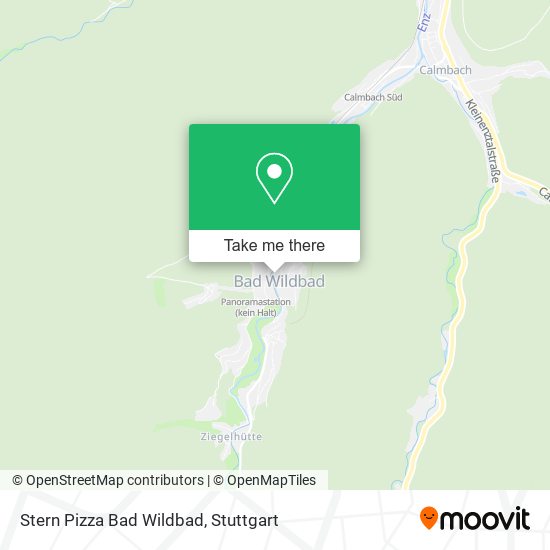 Stern Pizza Bad Wildbad map