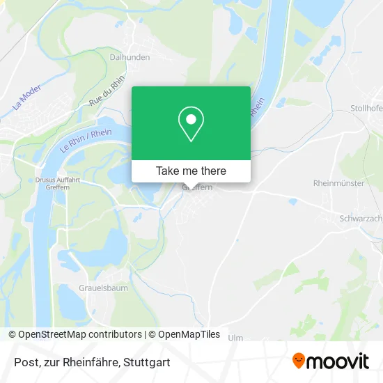 Карта Post, zur Rheinfähre