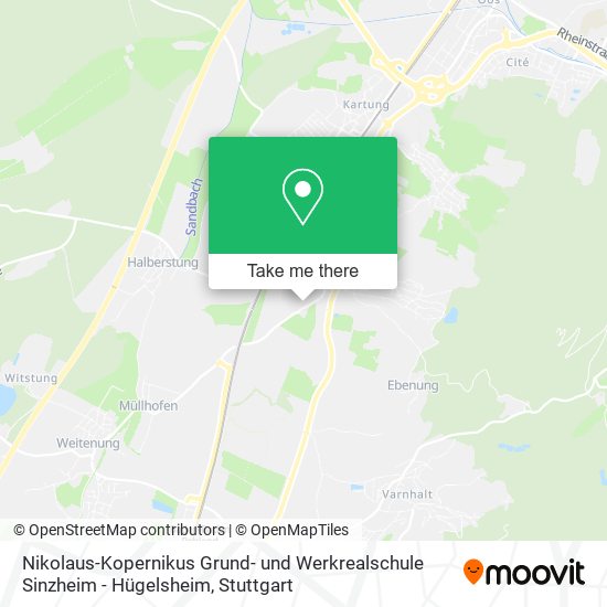 Nikolaus-Kopernikus Grund- und Werkrealschule Sinzheim - Hügelsheim map