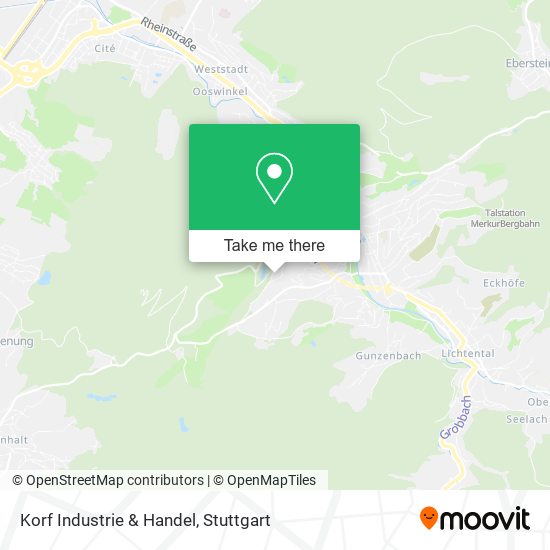 Карта Korf Industrie & Handel