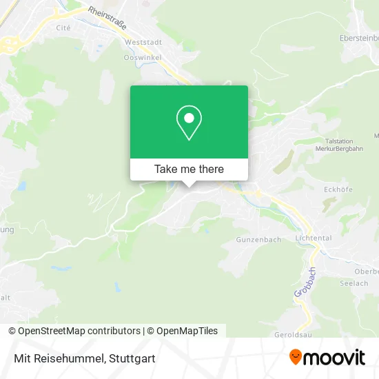 Карта Mit Reisehummel