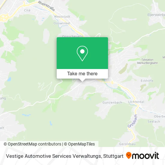 Карта Vestige Automotive Services Verwaltungs